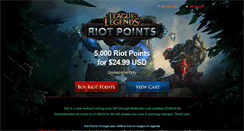 Desktop Screenshot of leagueriotpoints.com